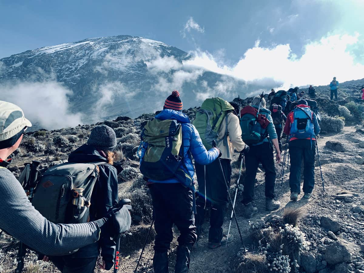 Kilimandjaro - le team compassion en route pour l'ascension du sommet