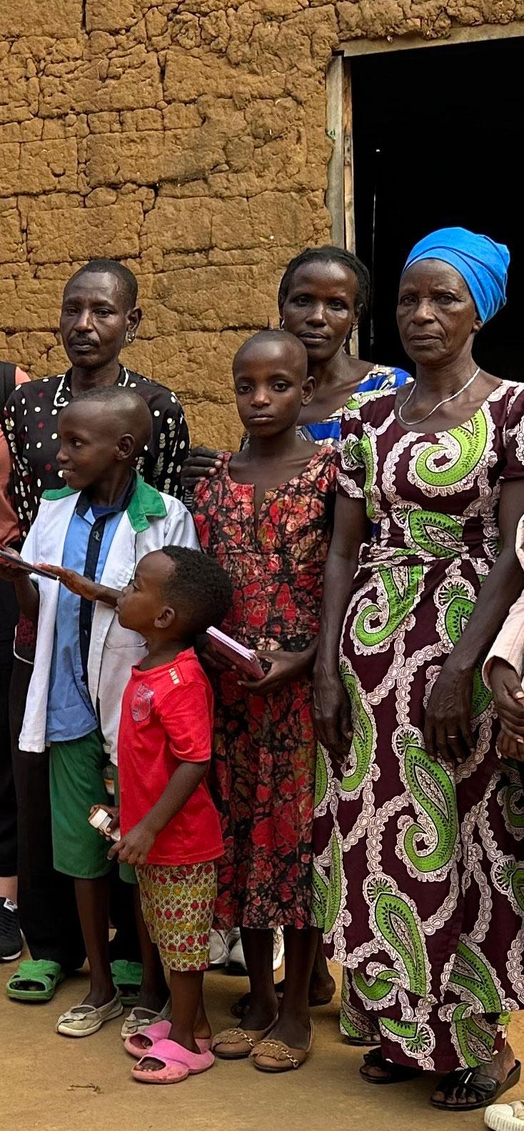 Die Familie von Vanessa in Rwanda.